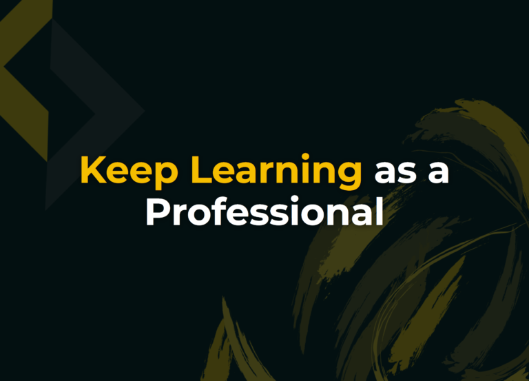 Read more about the article Keep Learning as a Professional